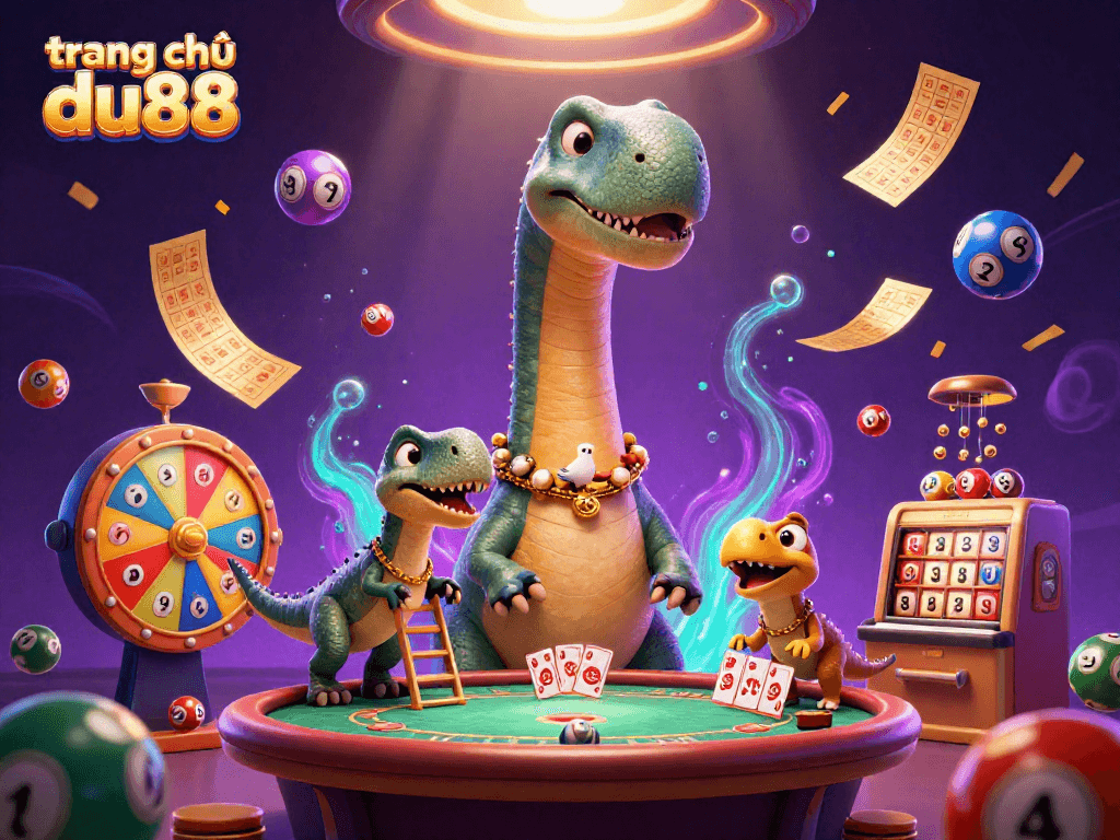 Experience vibrant gameplay at trang chủ du88 with our lively 3D casino scene filled with excitement.
