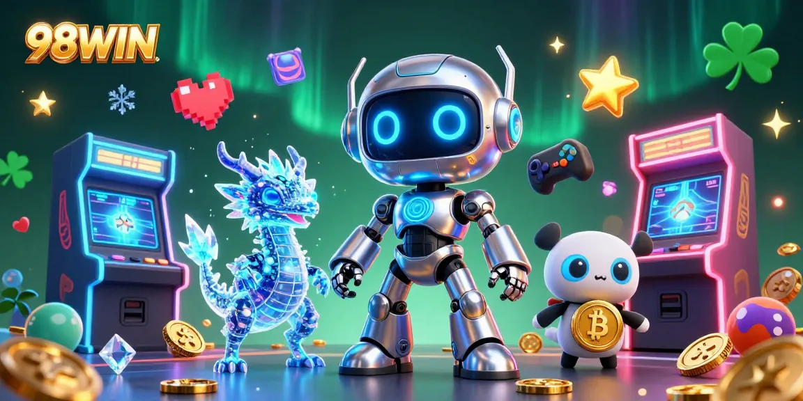 Join the excitement at 98WIN with a thrilling casino adventure featuring vibrant 3D animated characters.