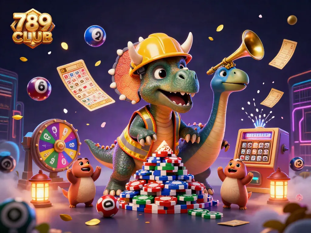 Engage with vibrant gameplay at 789CLUB featuring exciting lottery elements and cheerful cartoon characters.