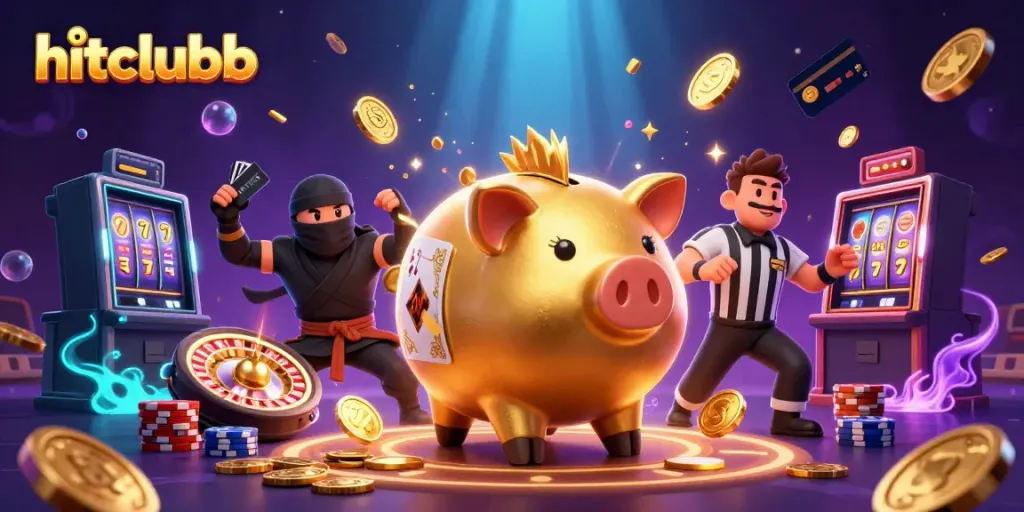 Experience hitclubb's thrilling atmosphere with dynamic gaming action and captivating characters.